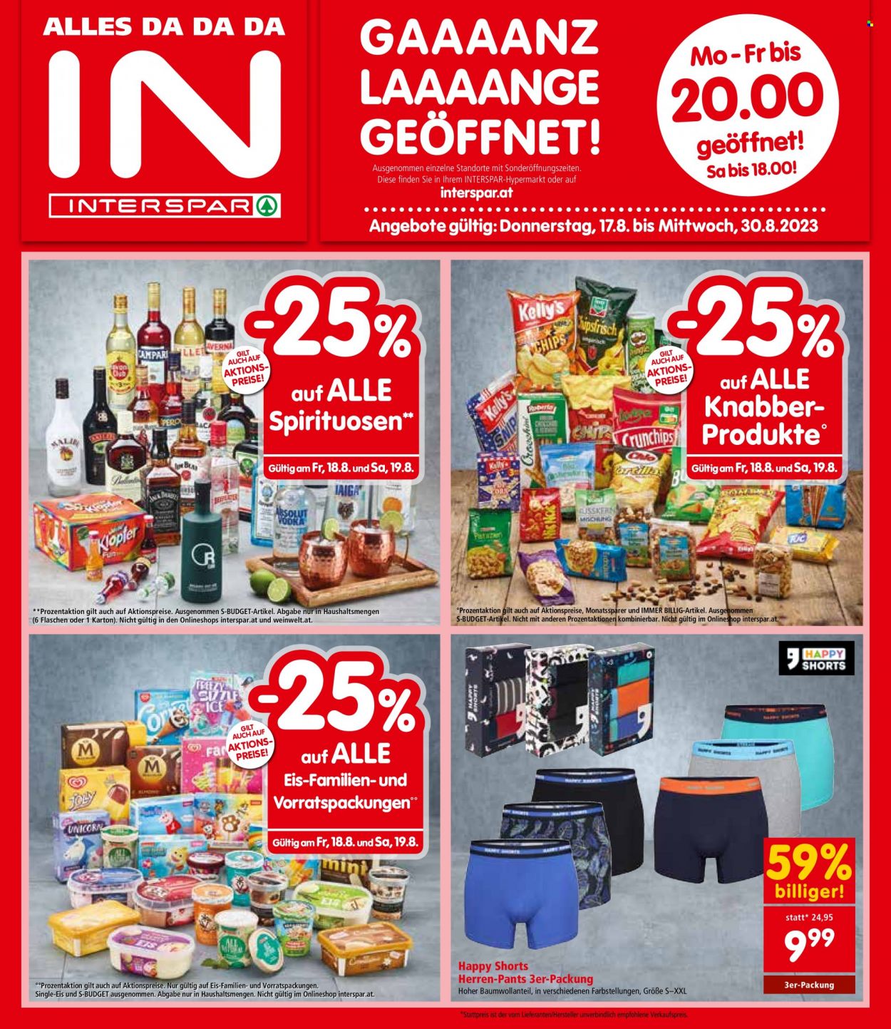 Angebote INTERSPAR - 17.8.2023 - 30.8.2023. Seite 1
