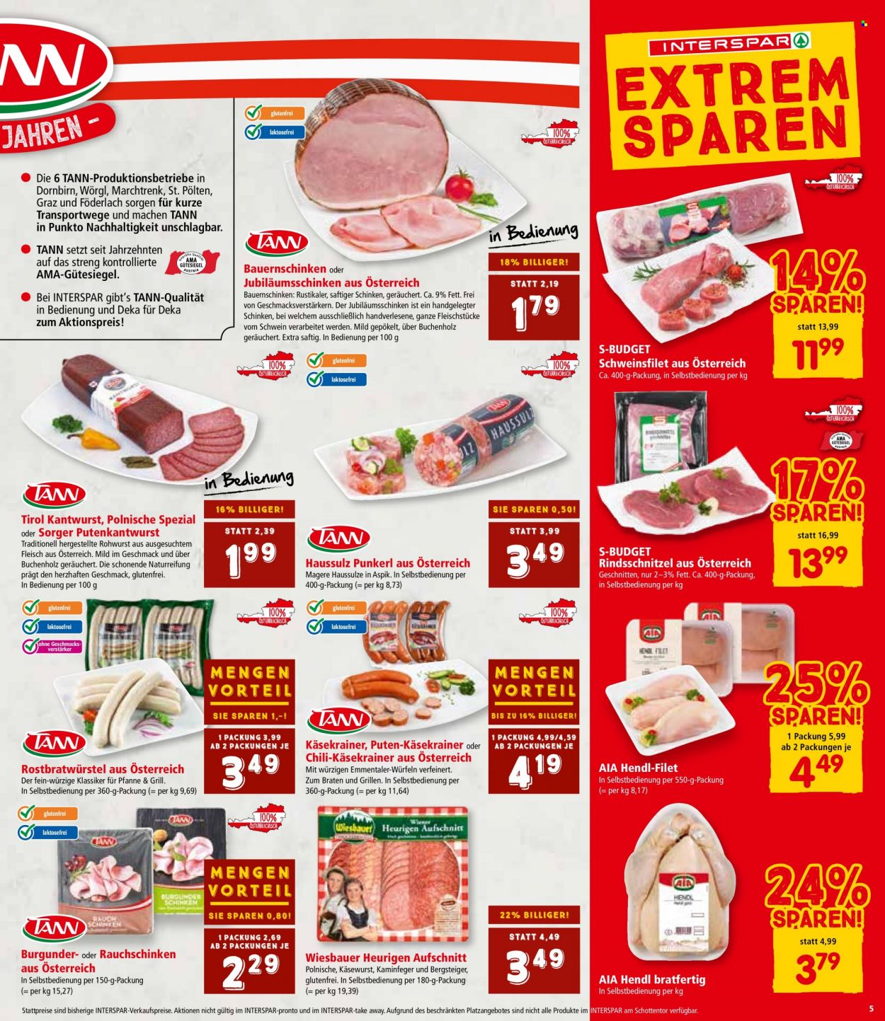 Angebote INTERSPAR - 17.8.2023 - 30.8.2023. Seite 5