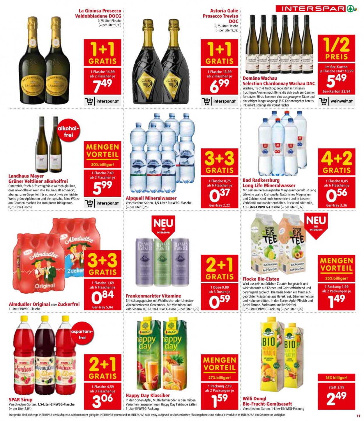 Angebote INTERSPAR - 17.8.2023 - 30.8.2023. Seite 11