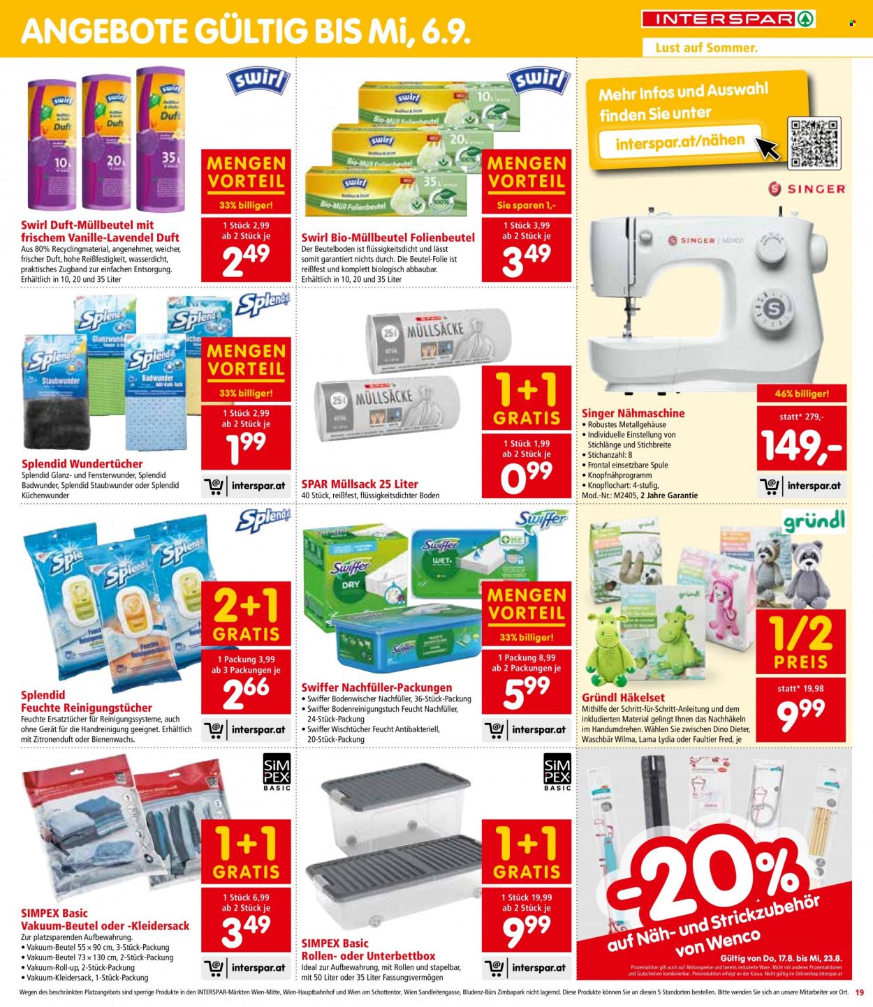 Angebote INTERSPAR - 17.8.2023 - 30.8.2023. Seite 19