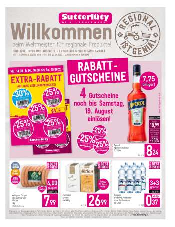 Angebote Sutterlüty - 17.8.2023 - 23.8.2023.