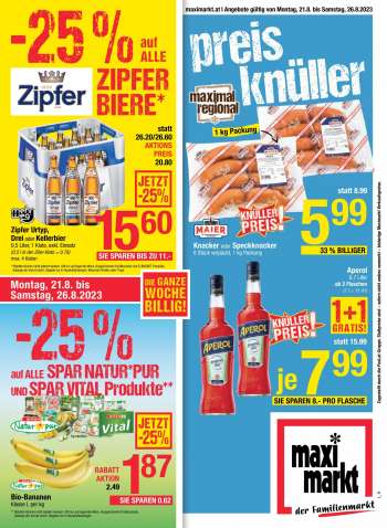Angebote Maximarkt - 21.8.2023 - 26.8.2023.