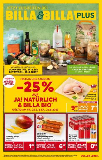 Angebote Billa - 24.8.2023 - 30.8.2023.