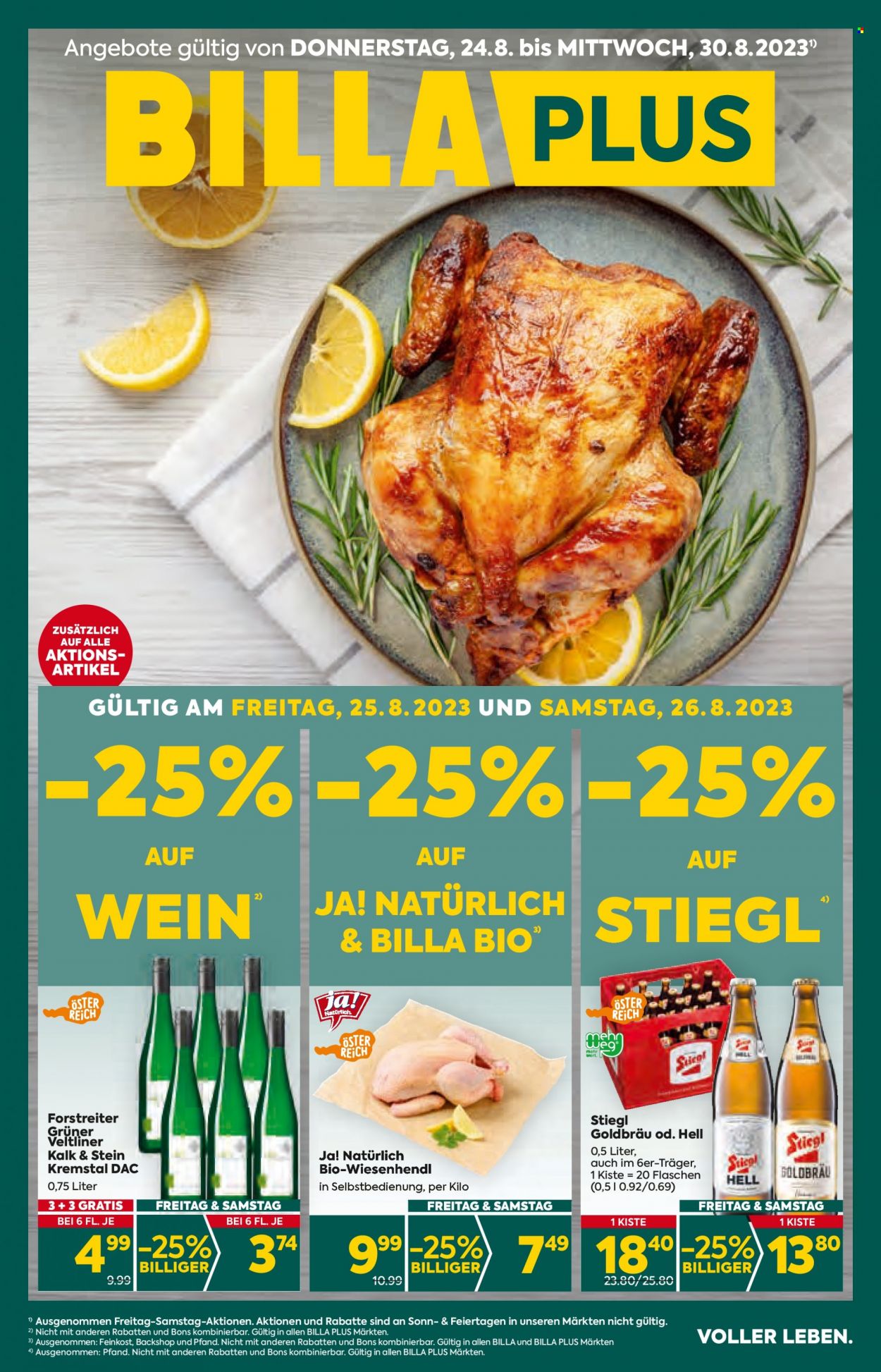 Angebote Billa Plus - 24.8.2023 - 30.8.2023. Seite 1