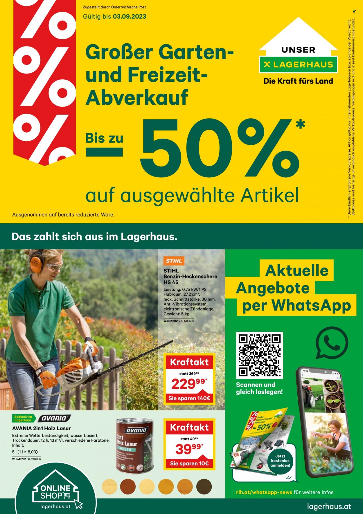 Angebote Lagerhaus - 23.8.2023 - 3.9.2023. Seite 1