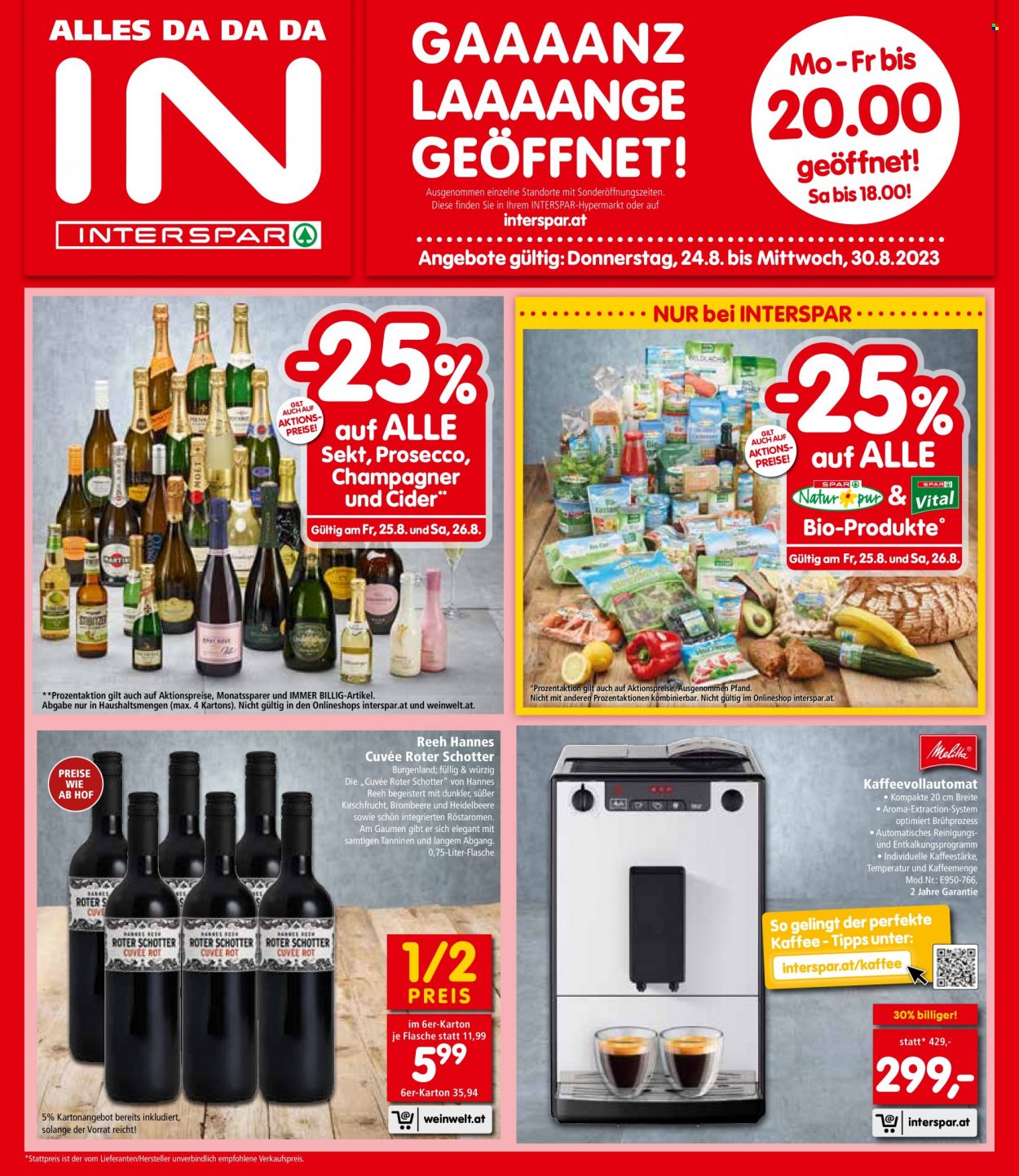 Angebote INTERSPAR - 24.8.2023 - 30.8.2023. Seite 1
