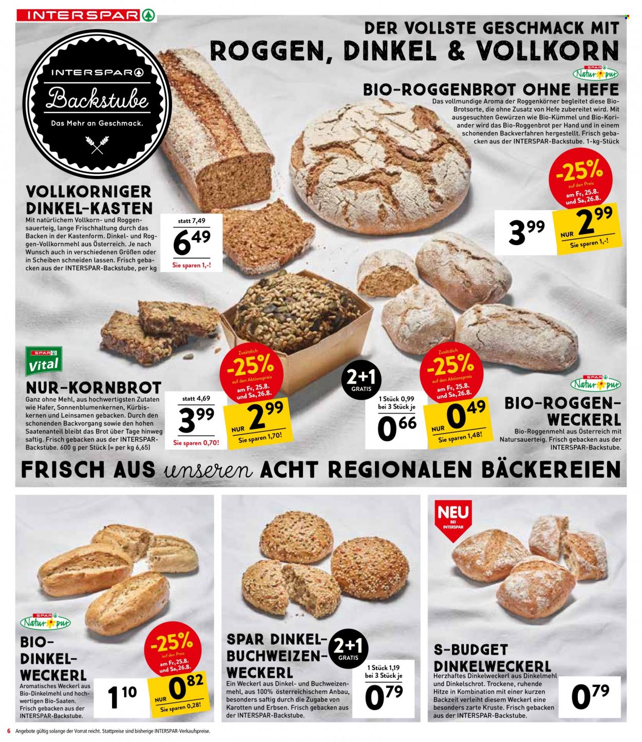 Angebote INTERSPAR - 24.8.2023 - 30.8.2023. Seite 6