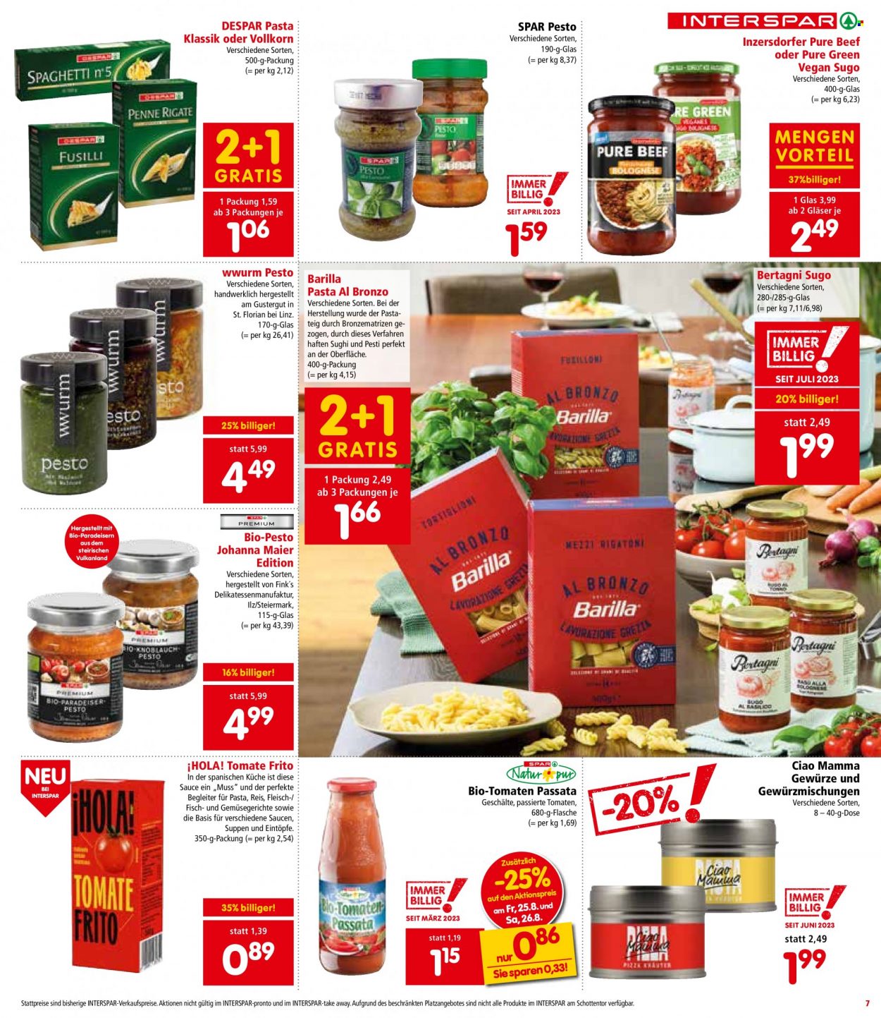 Angebote INTERSPAR - 24.8.2023 - 30.8.2023. Seite 7
