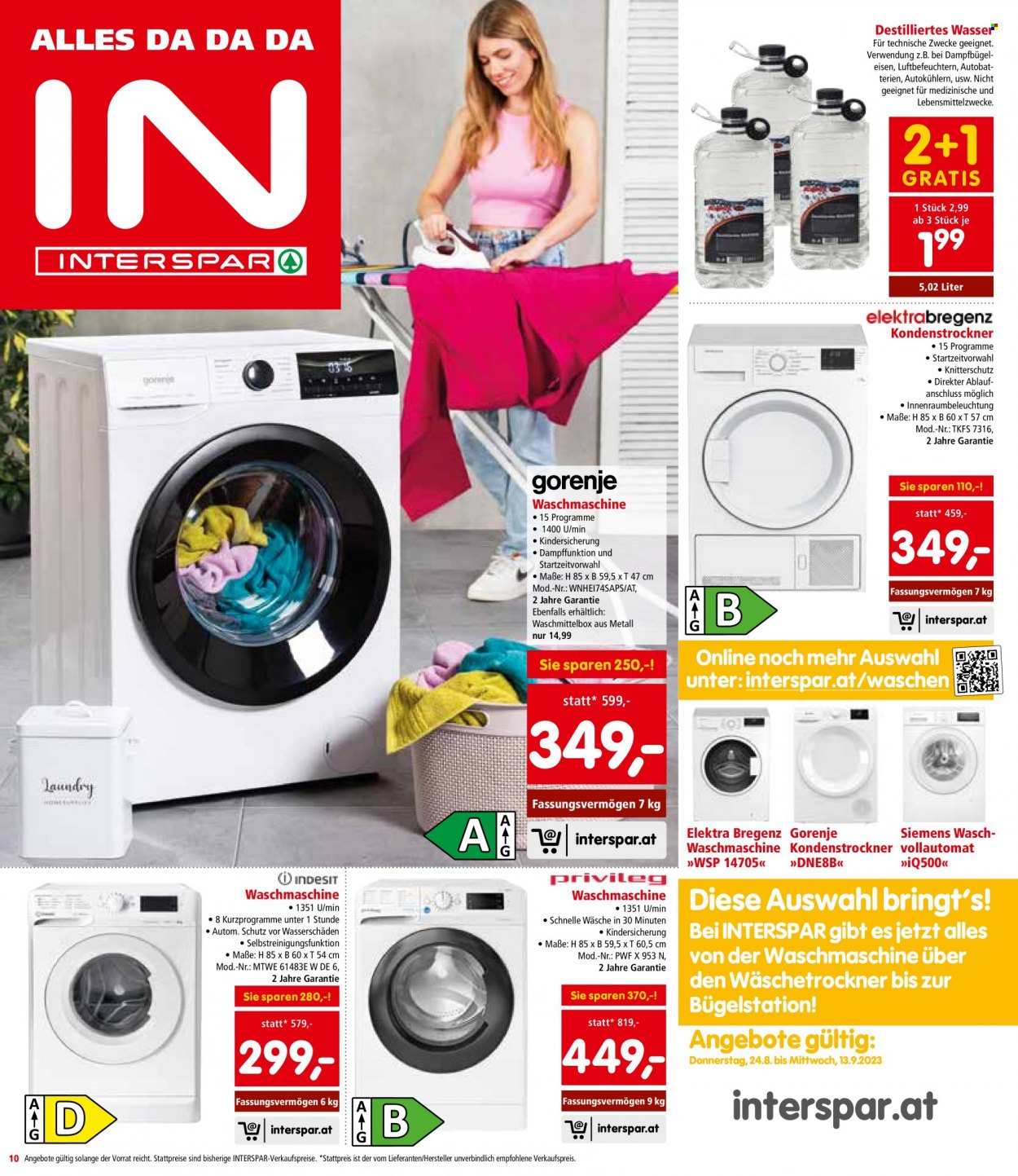 Angebote INTERSPAR - 24.8.2023 - 30.8.2023. Seite 10