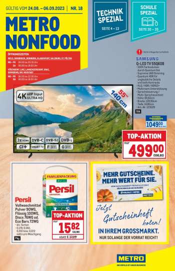 Angebote Metro - 24.8.2023 - 6.9.2023.