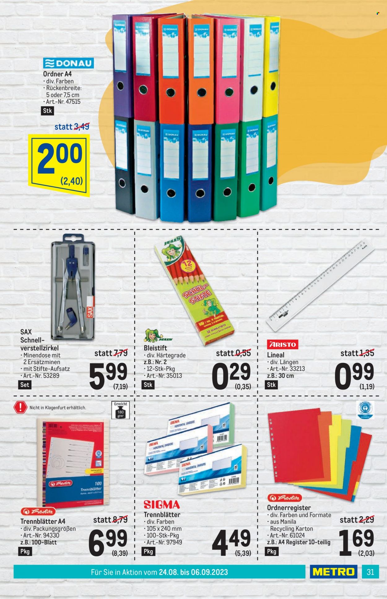 Angebote Metro - 24.8.2023 - 6.9.2023. Seite 31