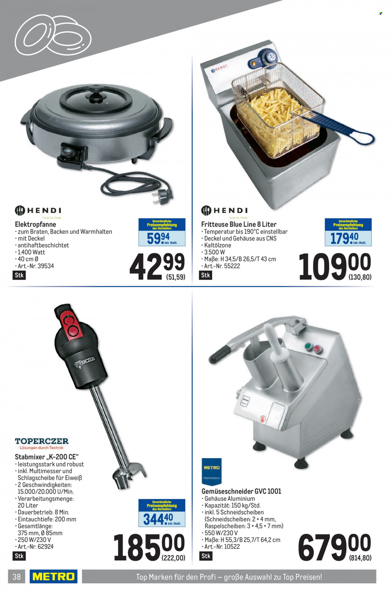 Angebote Metro - 24.8.2023 - 6.9.2023. Seite 38