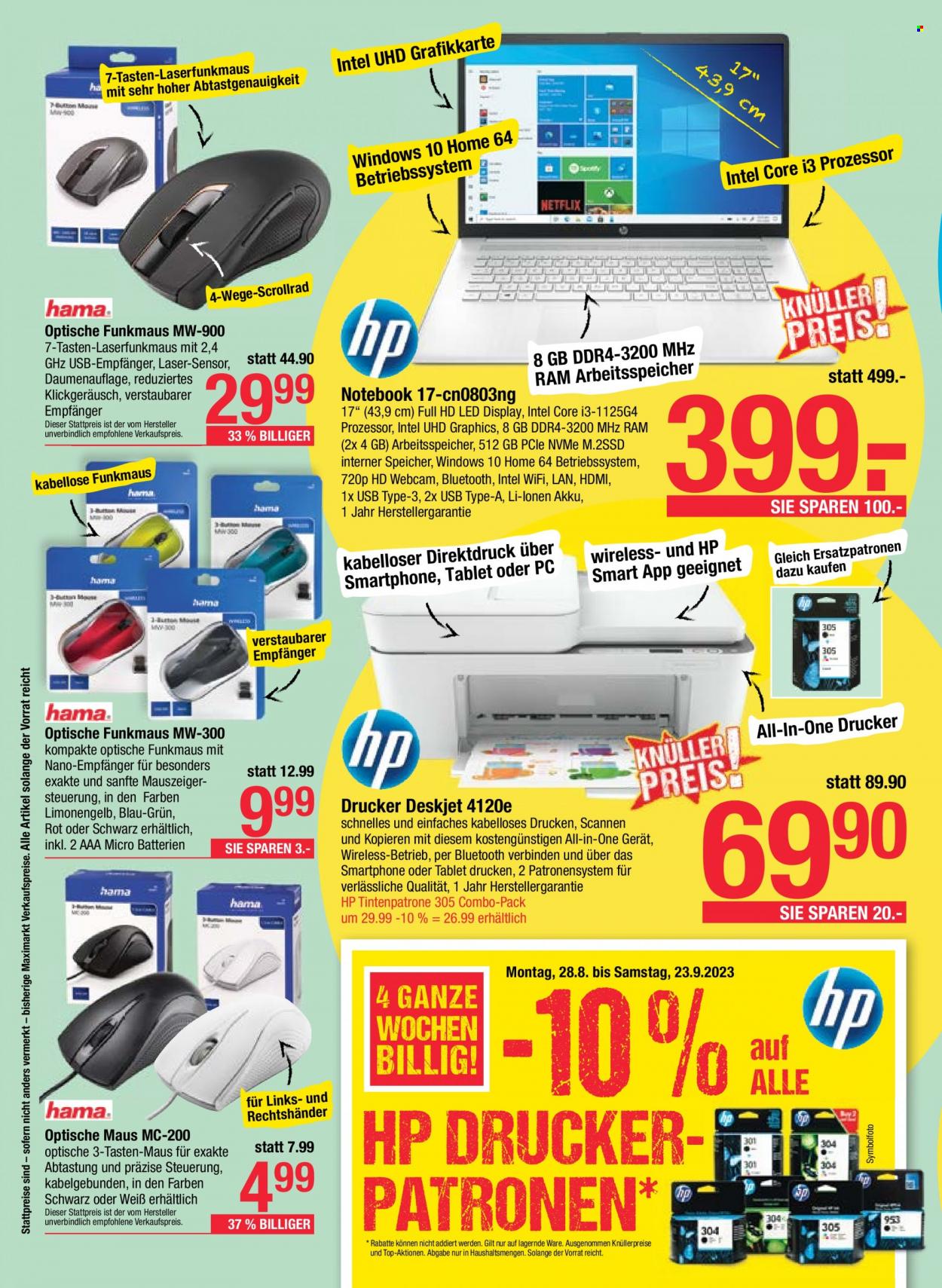Angebote Maximarkt - 28.8.2023 - 23.9.2023. Seite 16