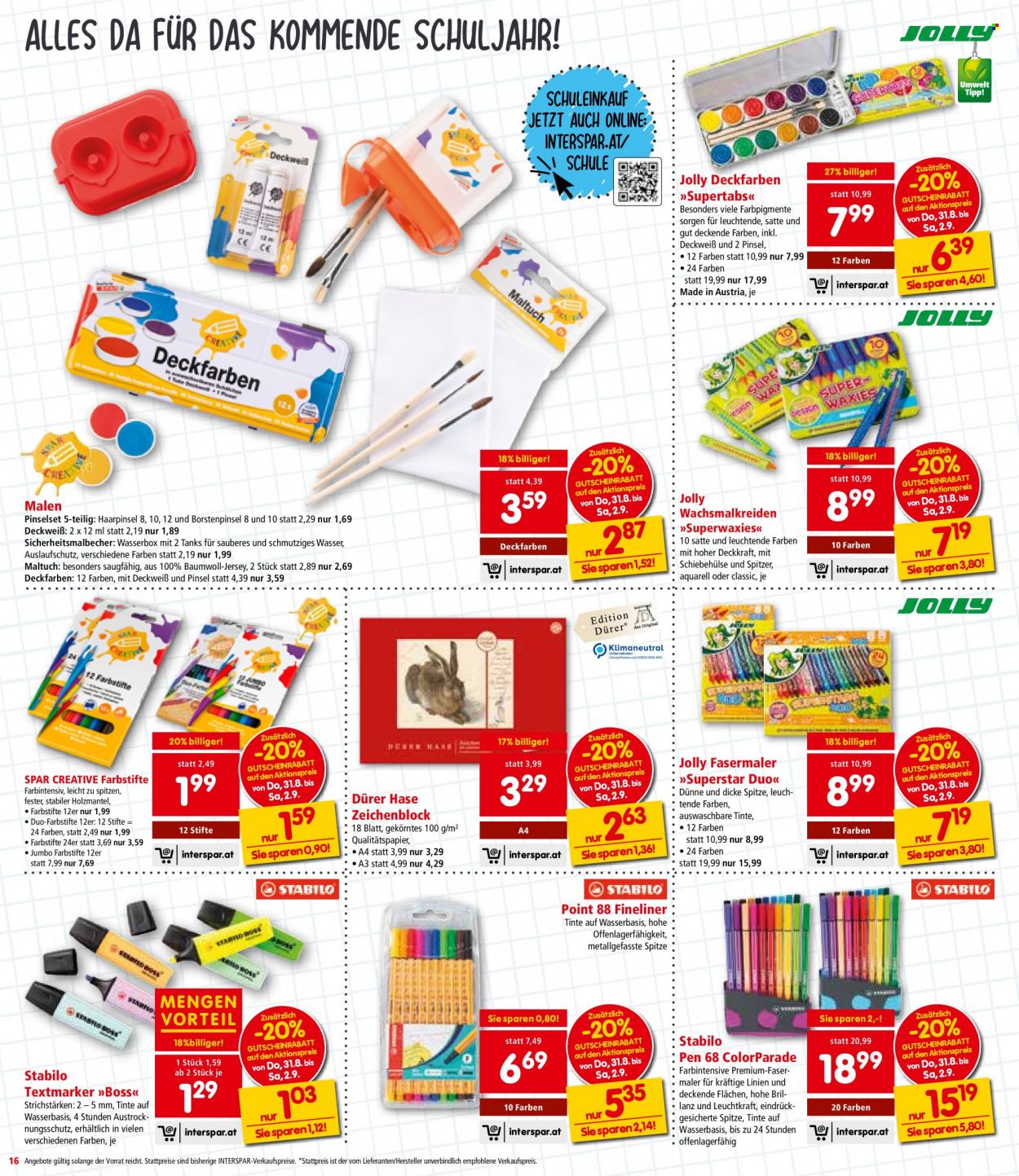 Angebote INTERSPAR - 31.8.2023 - 13.9.2023. Seite 16