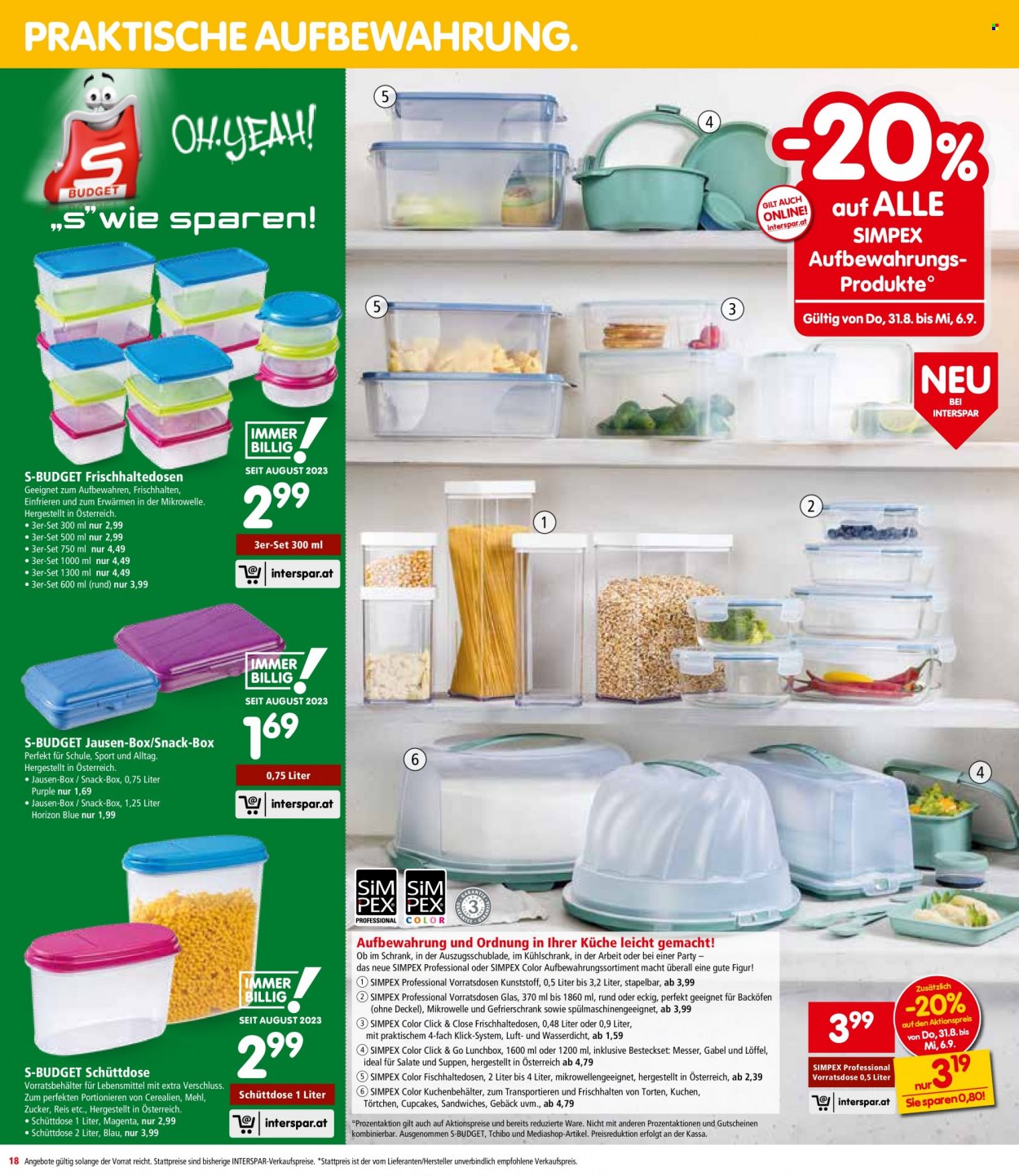 Angebote INTERSPAR - 31.8.2023 - 13.9.2023. Seite 18