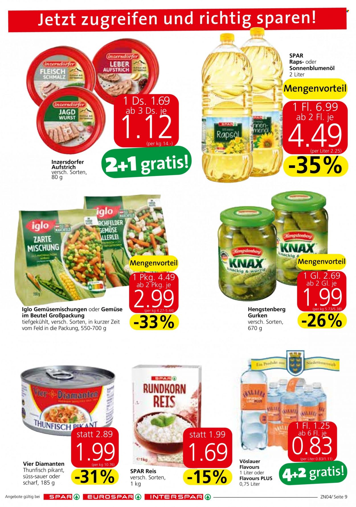 Angebote SPAR - 31.8.2023 - 13.9.2023. Seite 9