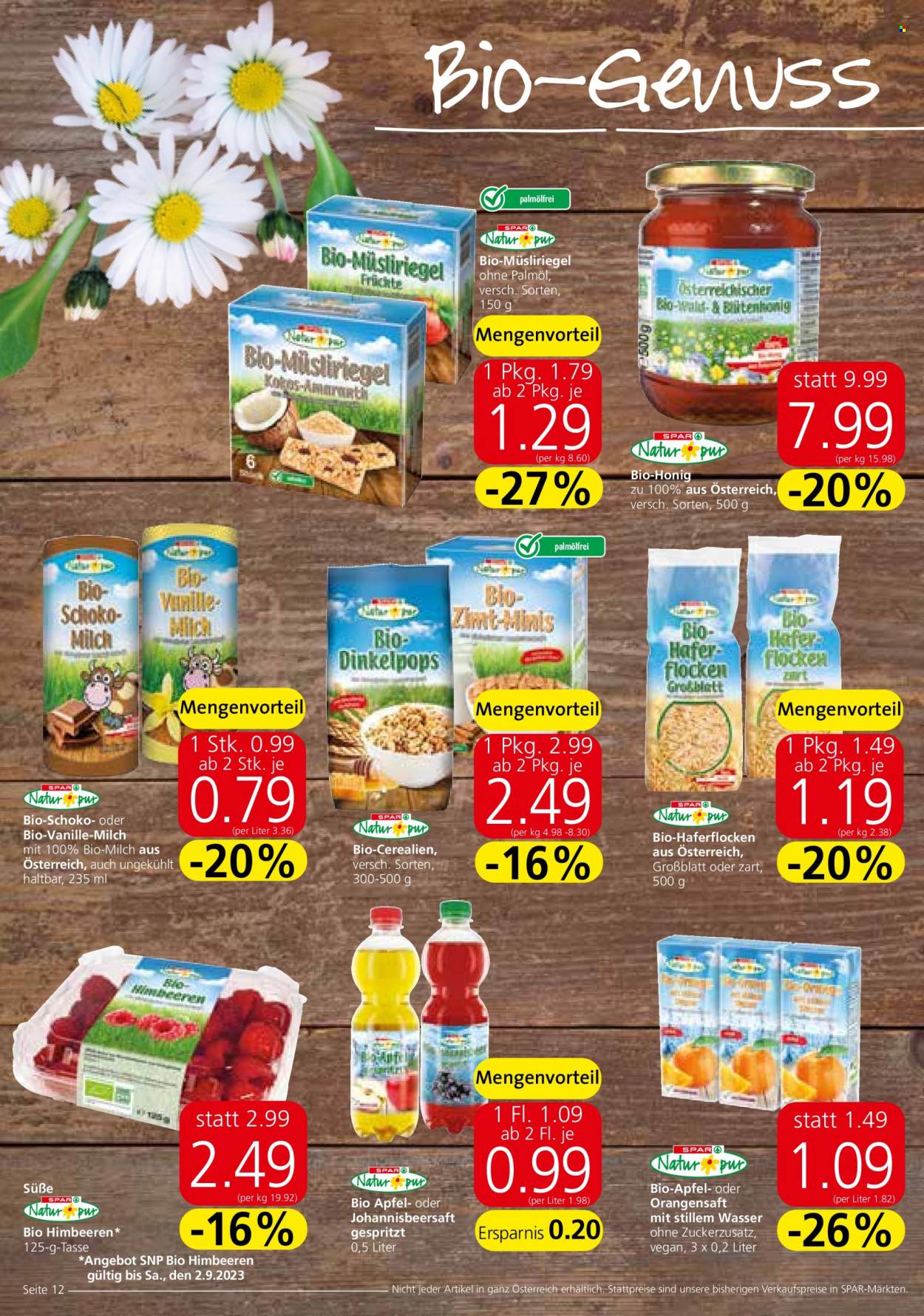 Angebote SPAR - 31.8.2023 - 13.9.2023. Seite 12