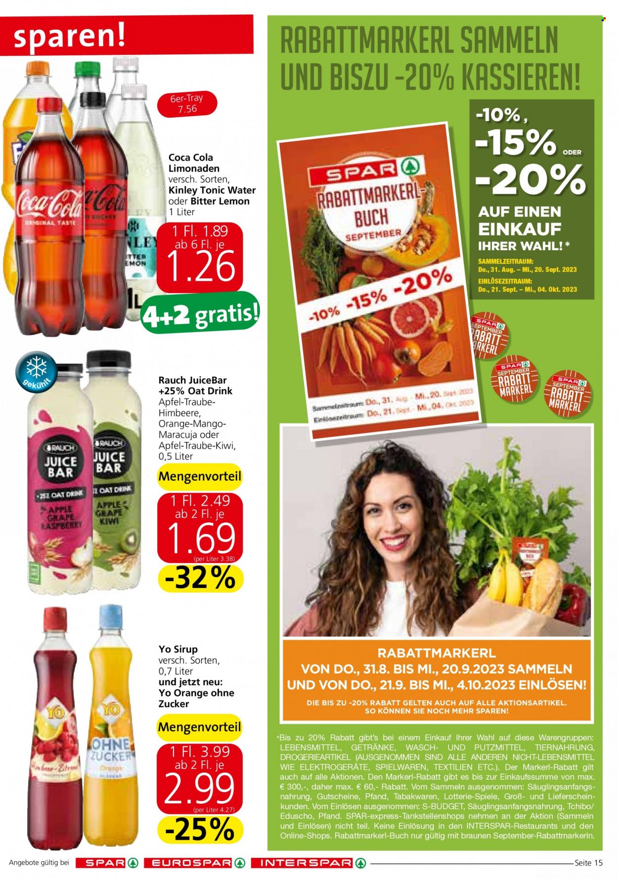Angebote SPAR - 31.8.2023 - 13.9.2023. Seite 15