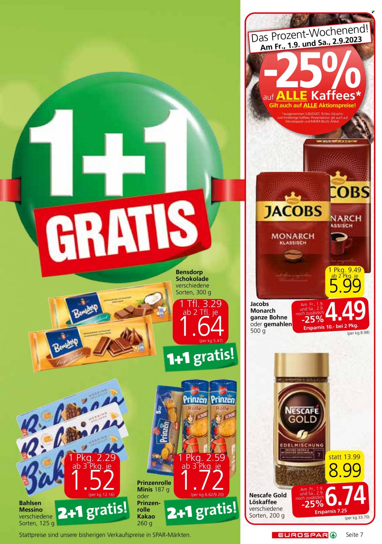 Angebote EUROSPAR - 31.8.2023 - 13.9.2023. Seite 7
