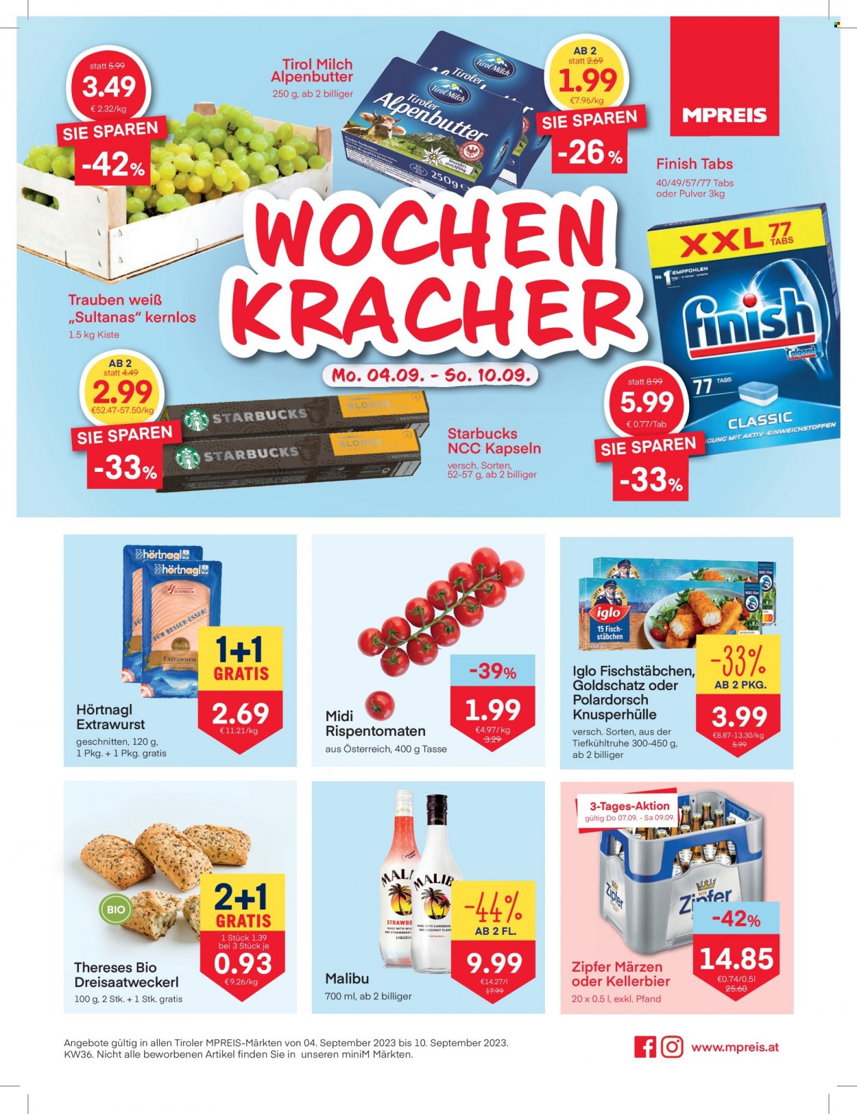 Angebote MPREIS - 4.9.2023 - 10.9.2023. Seite 1