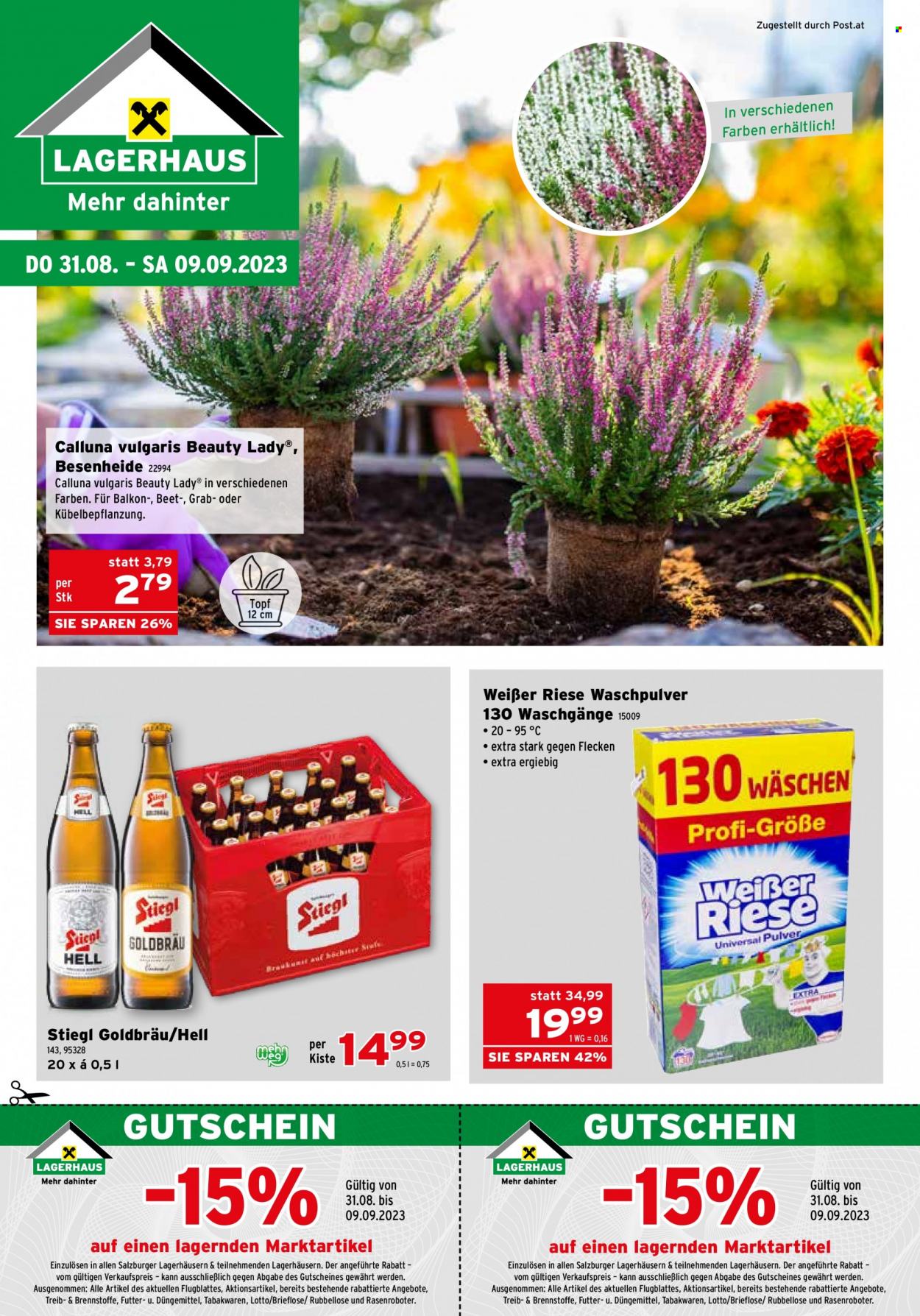 Angebote Salzburger Lagerhaus - 31.8.2023 - 9.9.2023. Seite 1