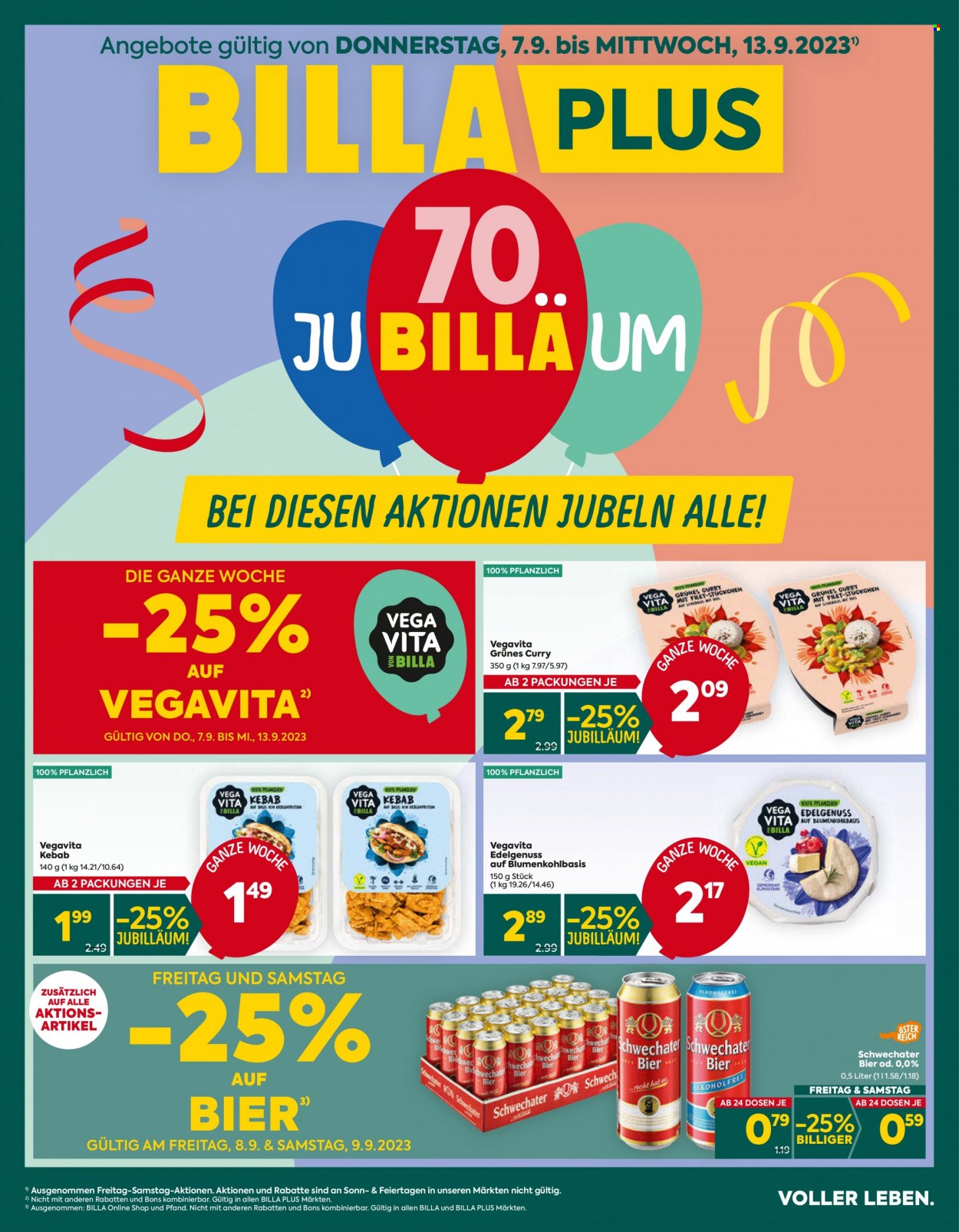 Angebote Billa Plus - 7.9.2023 - 13.9.2023. Seite 1
