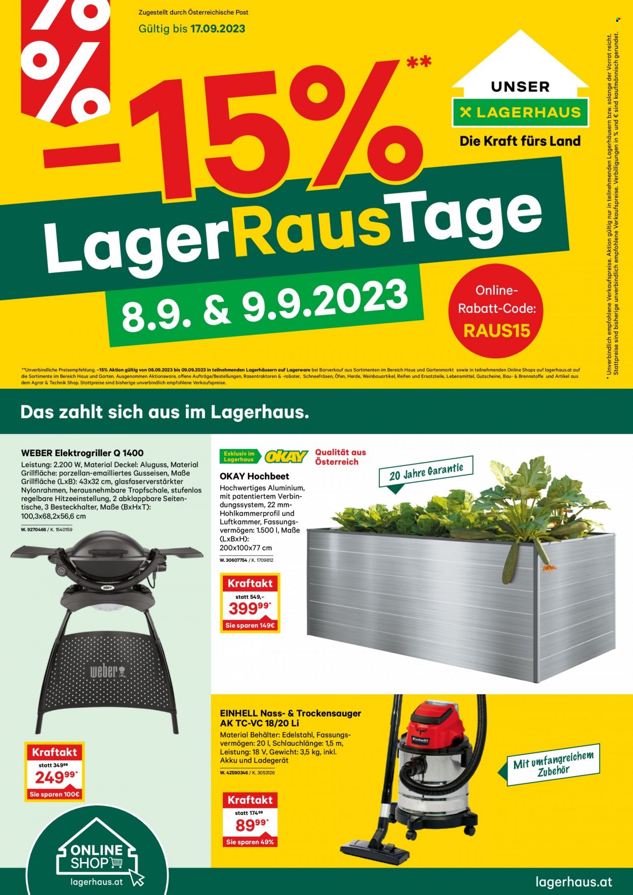 Angebote Lagerhaus - 6.9.2023 - 17.9.2023. Seite 1
