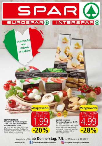 Angebote SPAR - 7.9.2023 - 4.10.2023.