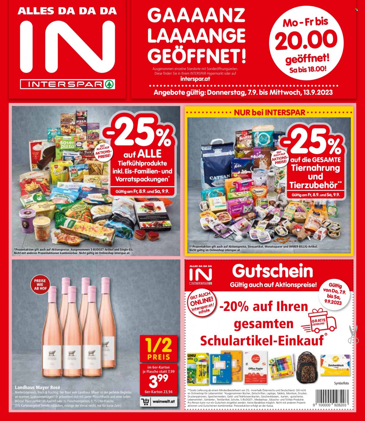 Angebote INTERSPAR - 7.9.2023 - 13.9.2023. Seite 1