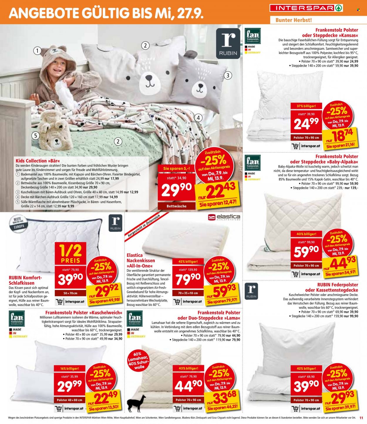 Angebote INTERSPAR - 7.9.2023 - 13.9.2023. Seite 11