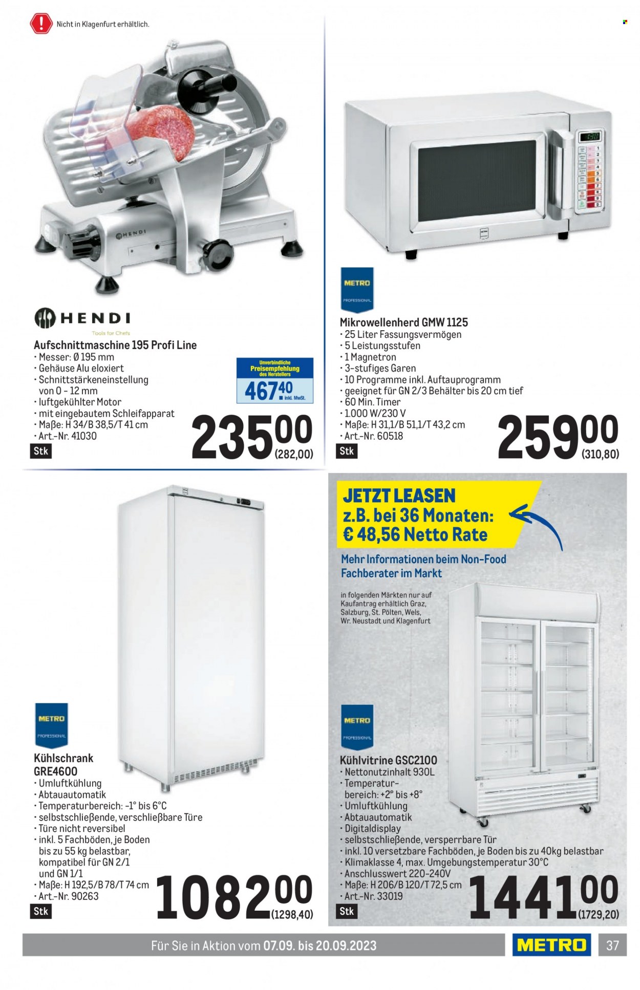 Angebote Metro - 7.9.2023 - 20.9.2023. Seite 37