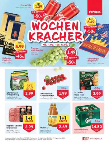Angebote MPREIS - 11.9.2023 - 17.9.2023.