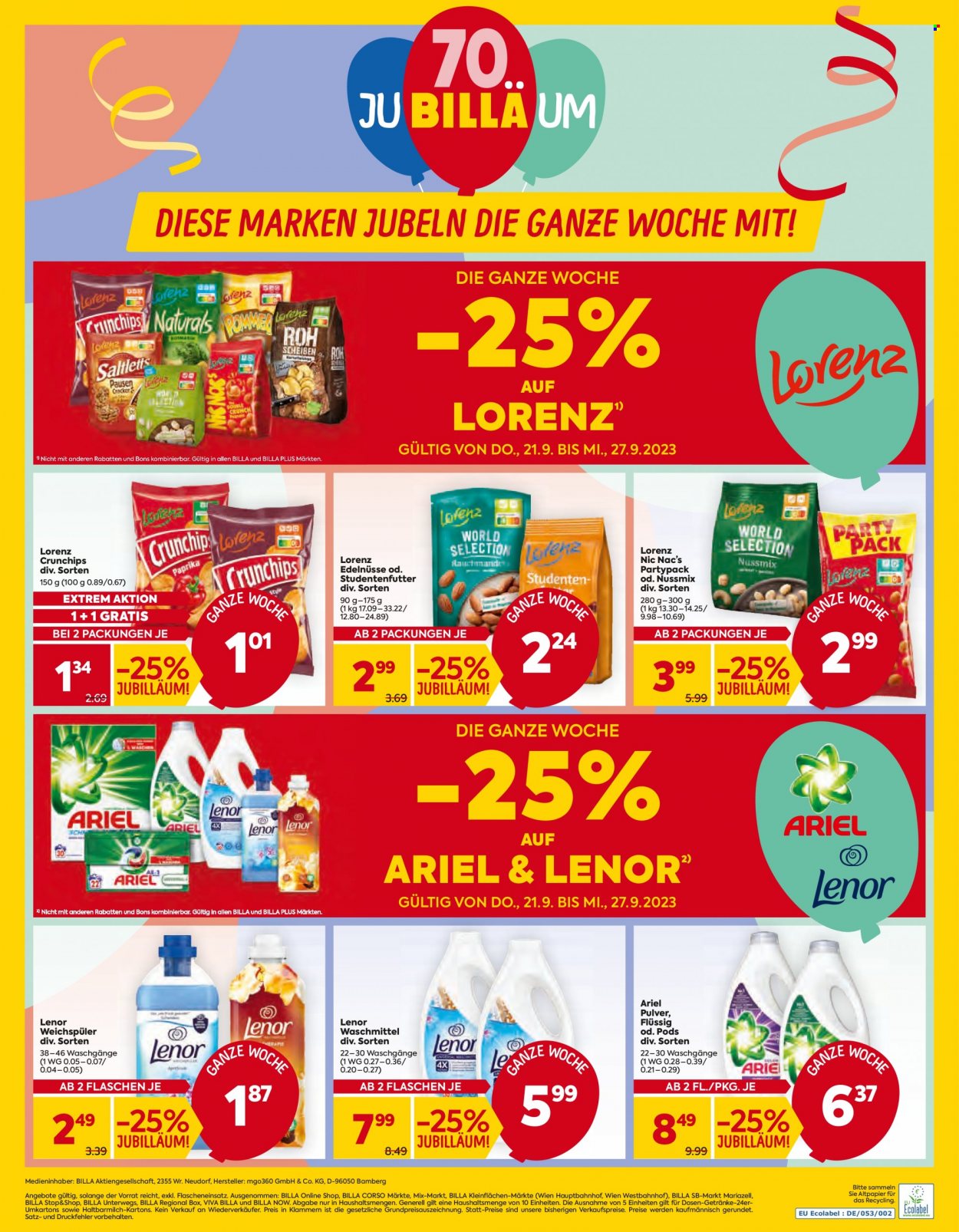 Angebote Billa - 21.9.2023 - 27.9.2023. Seite 16