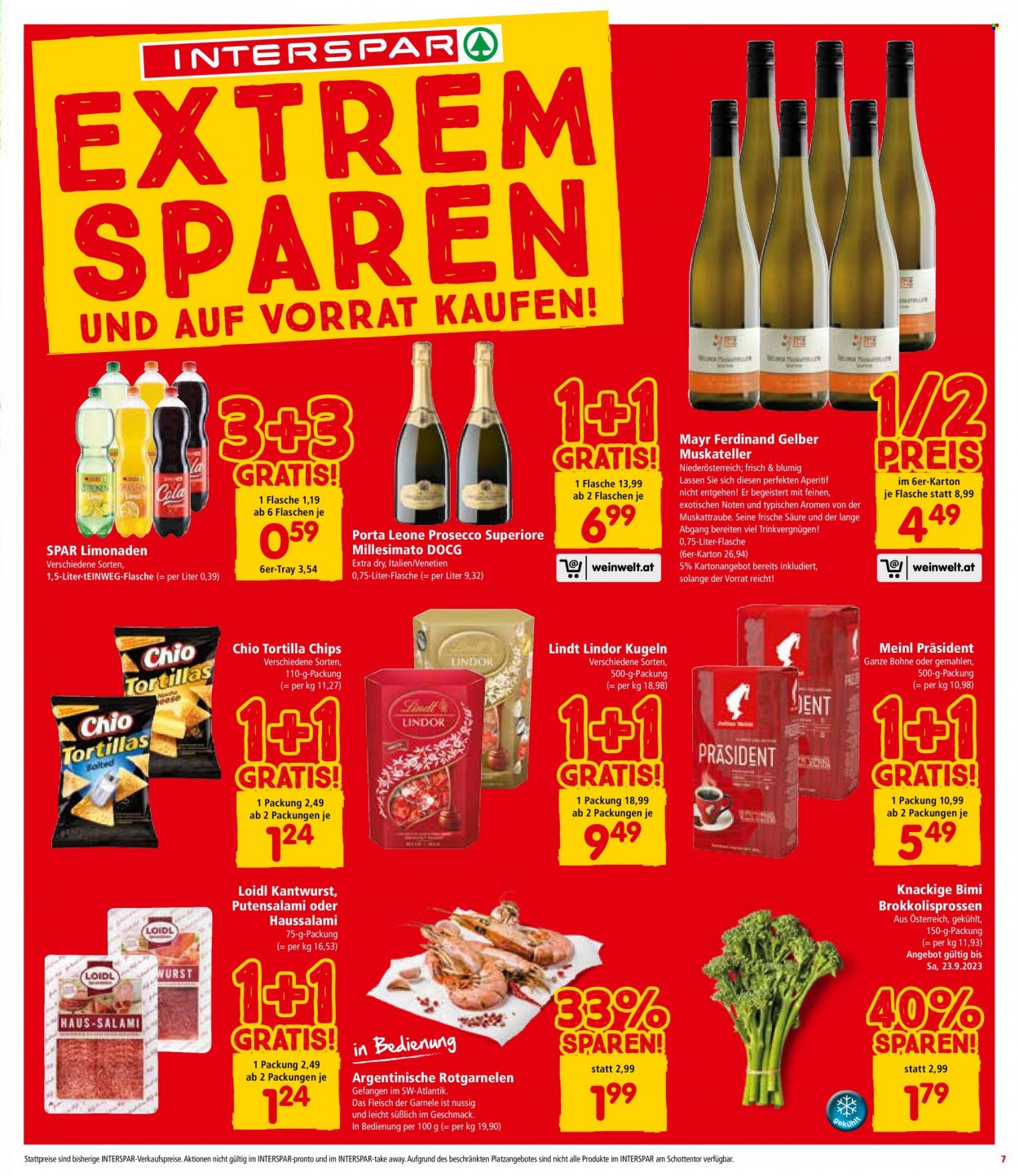 Angebote INTERSPAR - 21.9.2023 - 27.9.2023. Seite 7
