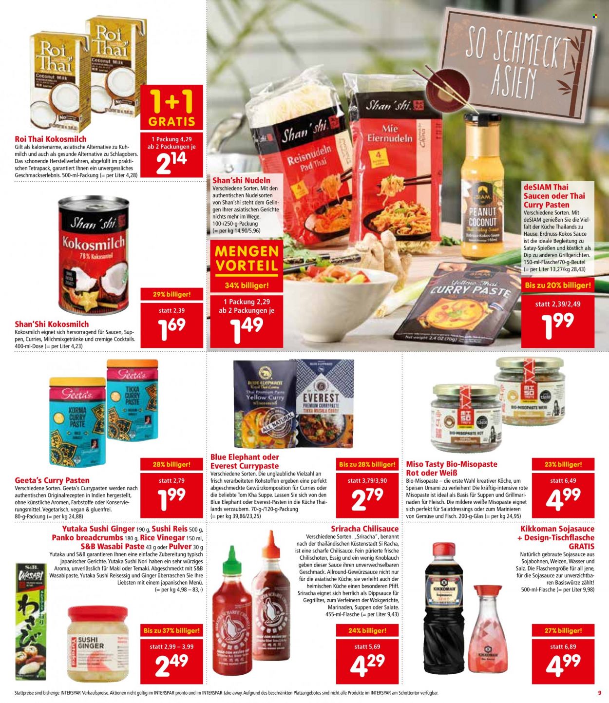 Angebote INTERSPAR - 21.9.2023 - 27.9.2023. Seite 9