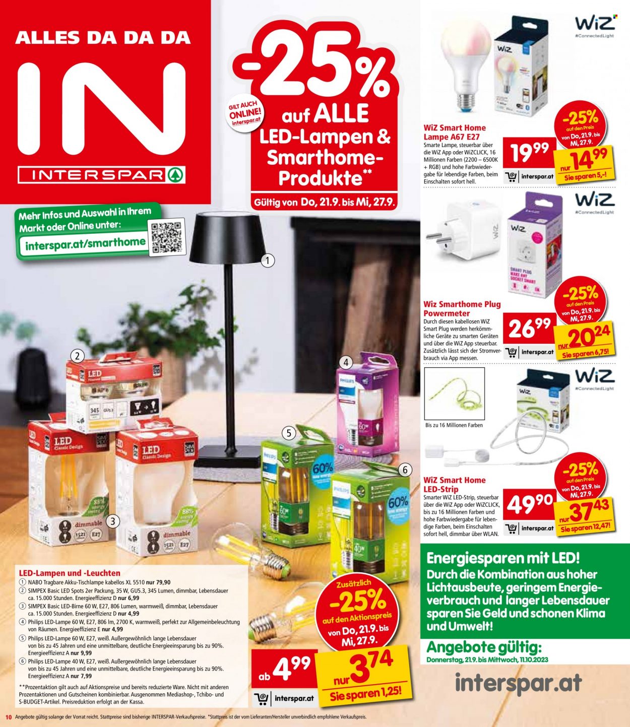 Angebote INTERSPAR - 21.9.2023 - 27.9.2023. Seite 10