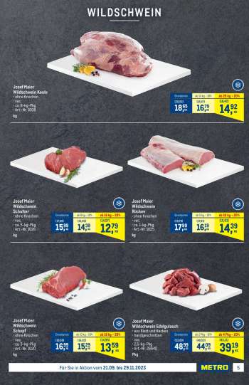 thumbnail - Josef Maier Wildschwein Schopf • ohne Knochen • vac. • ca. 3-kg-Pkg • Art.-Nr. 1020 kg