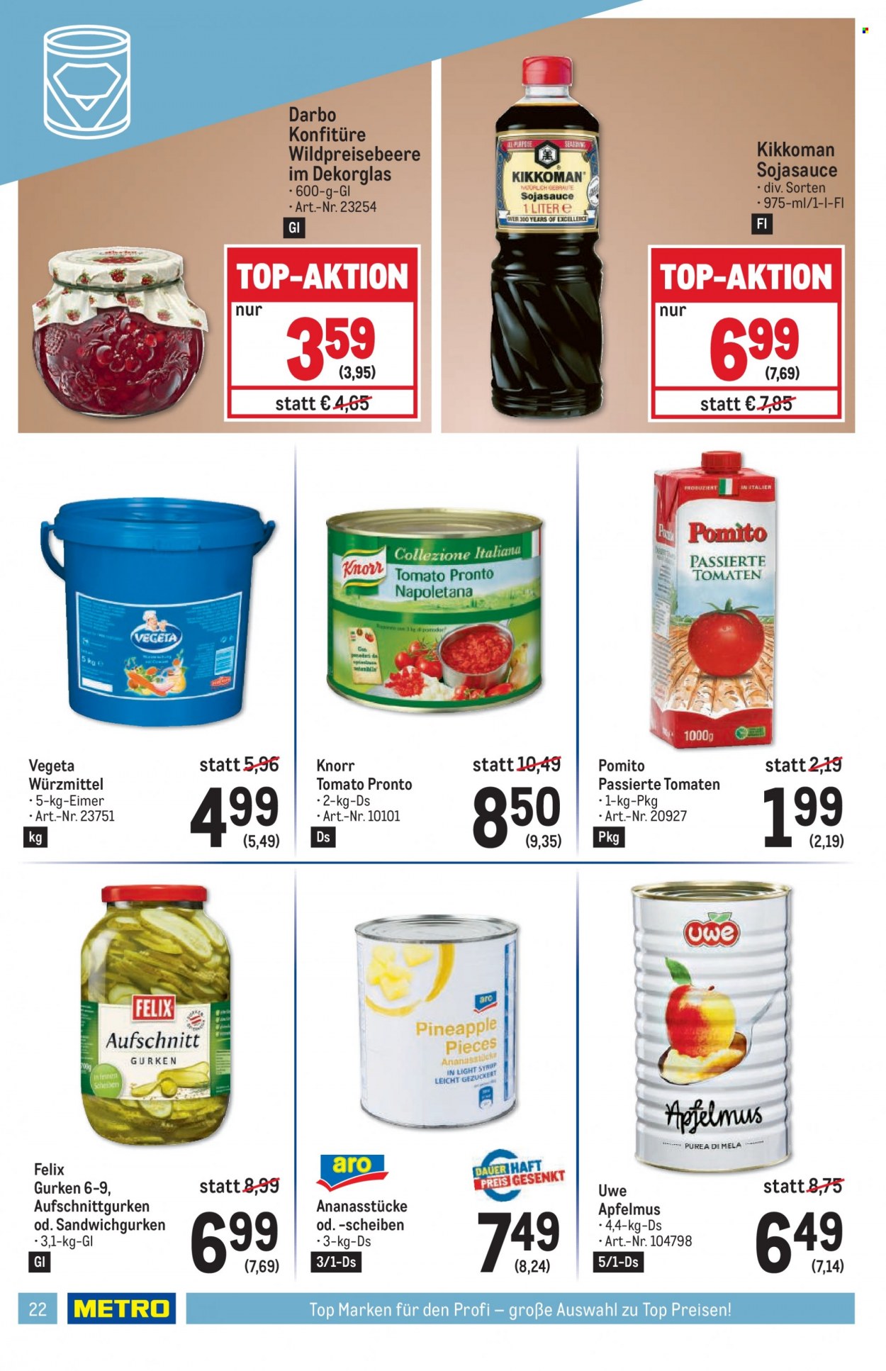 Angebote Metro - 21.9.2023 - 4.10.2023. Seite 22