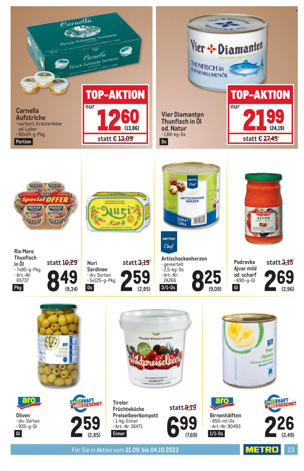 Angebote Metro - 21.9.2023 - 4.10.2023. Seite 23
