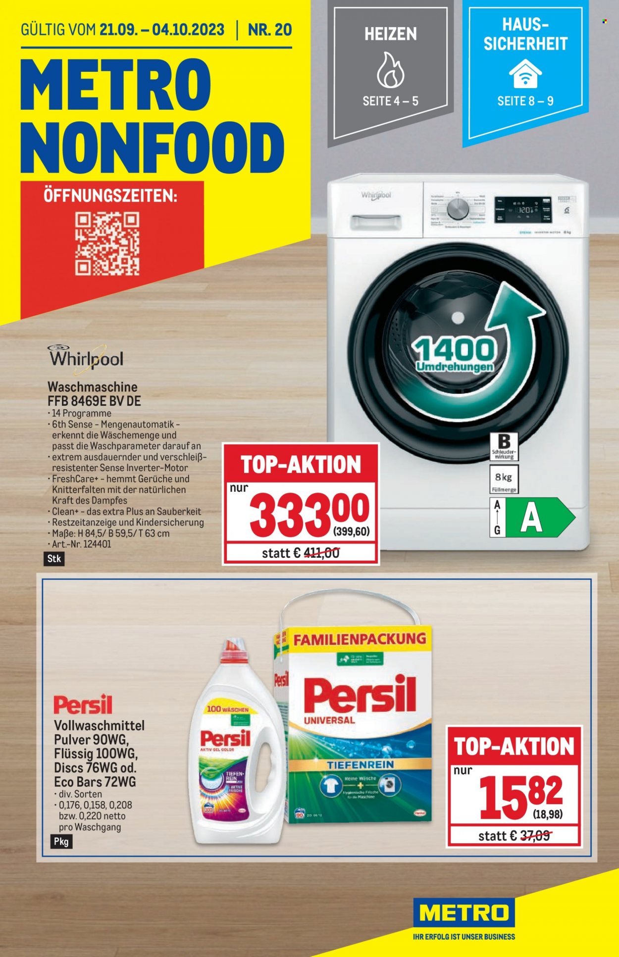 Angebote Metro - 21.9.2023 - 4.10.2023. Seite 1