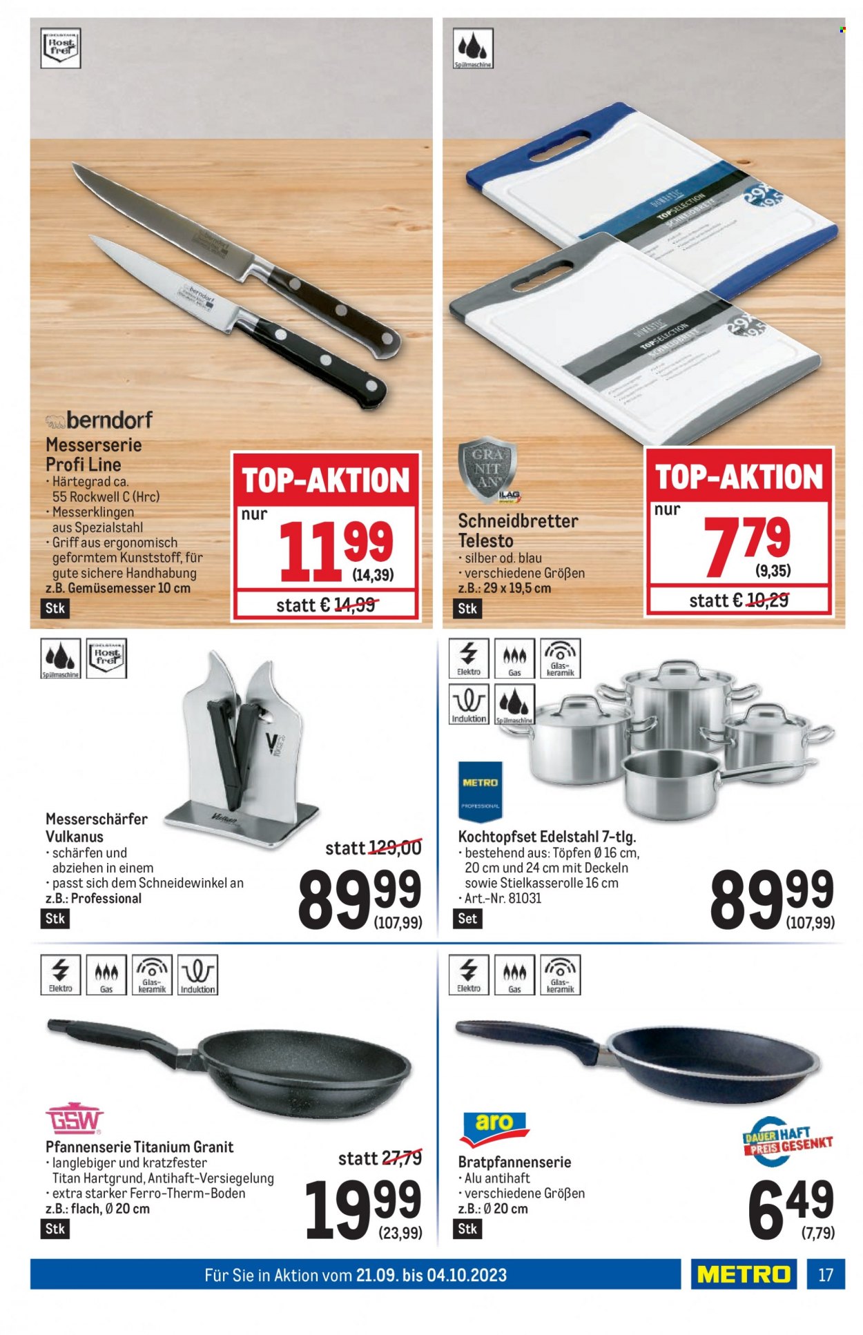 Angebote Metro - 21.9.2023 - 4.10.2023. Seite 17