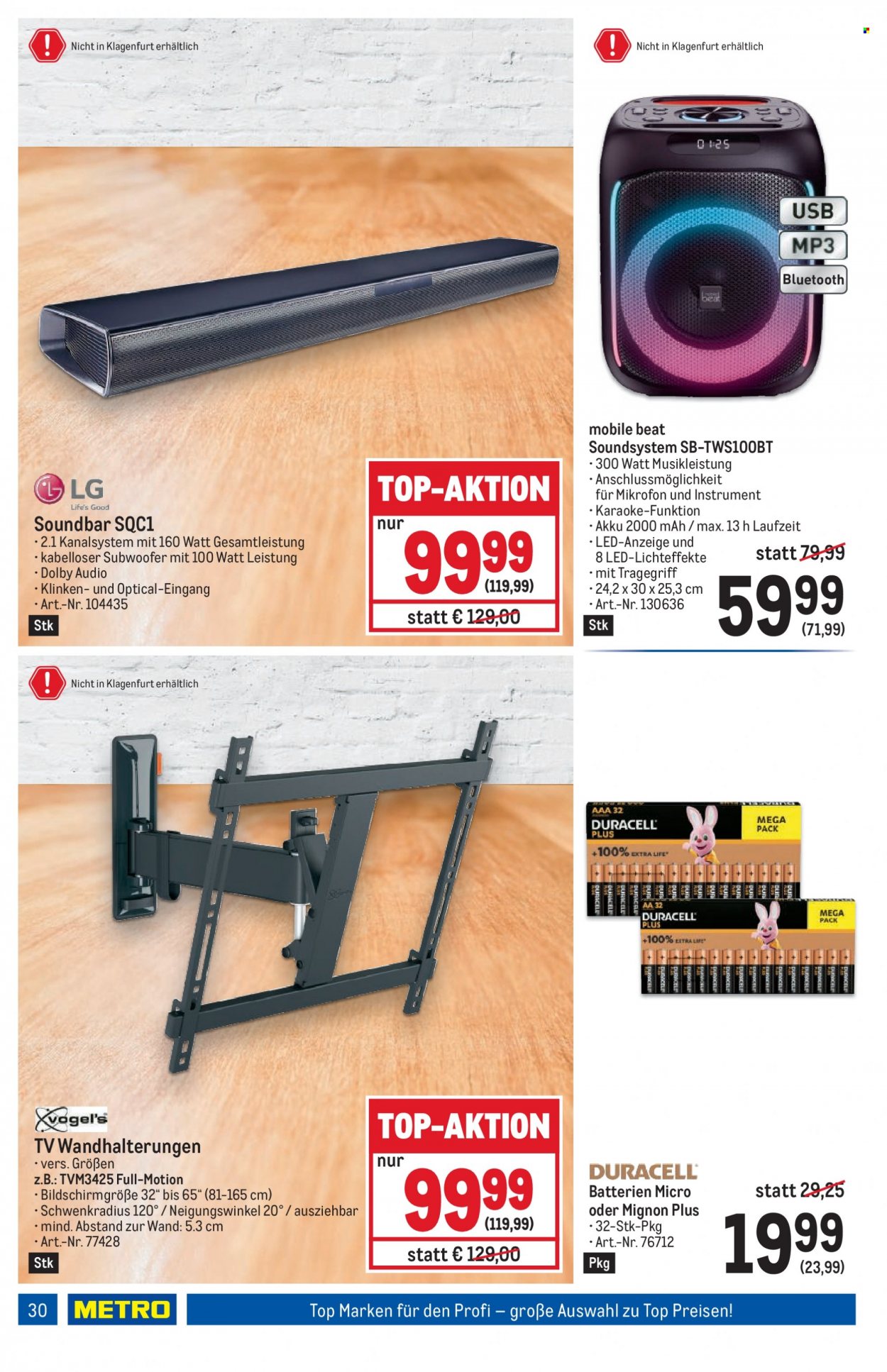 Angebote Metro - 21.9.2023 - 4.10.2023. Seite 30