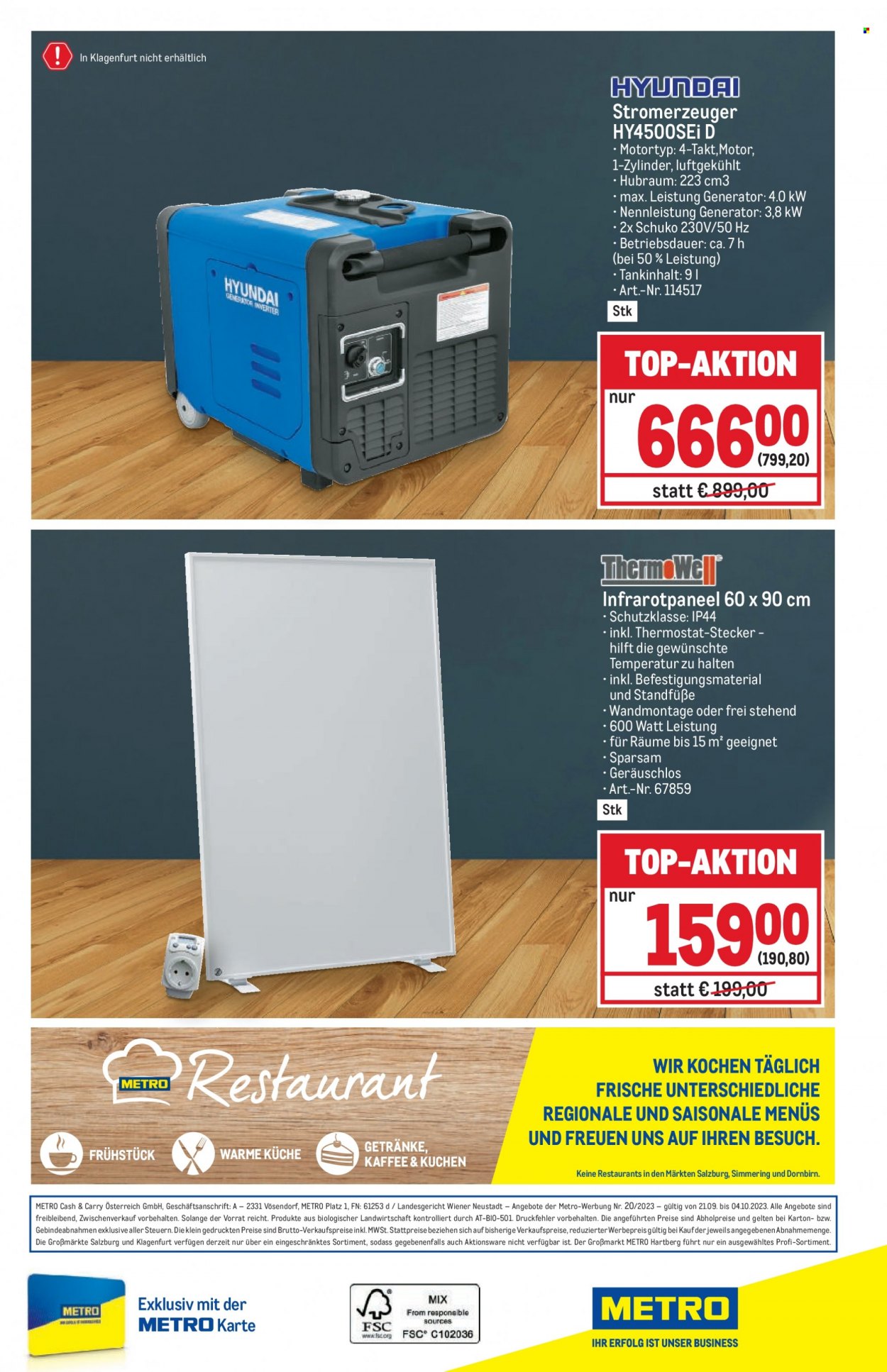 Angebote Metro - 21.9.2023 - 4.10.2023. Seite 40