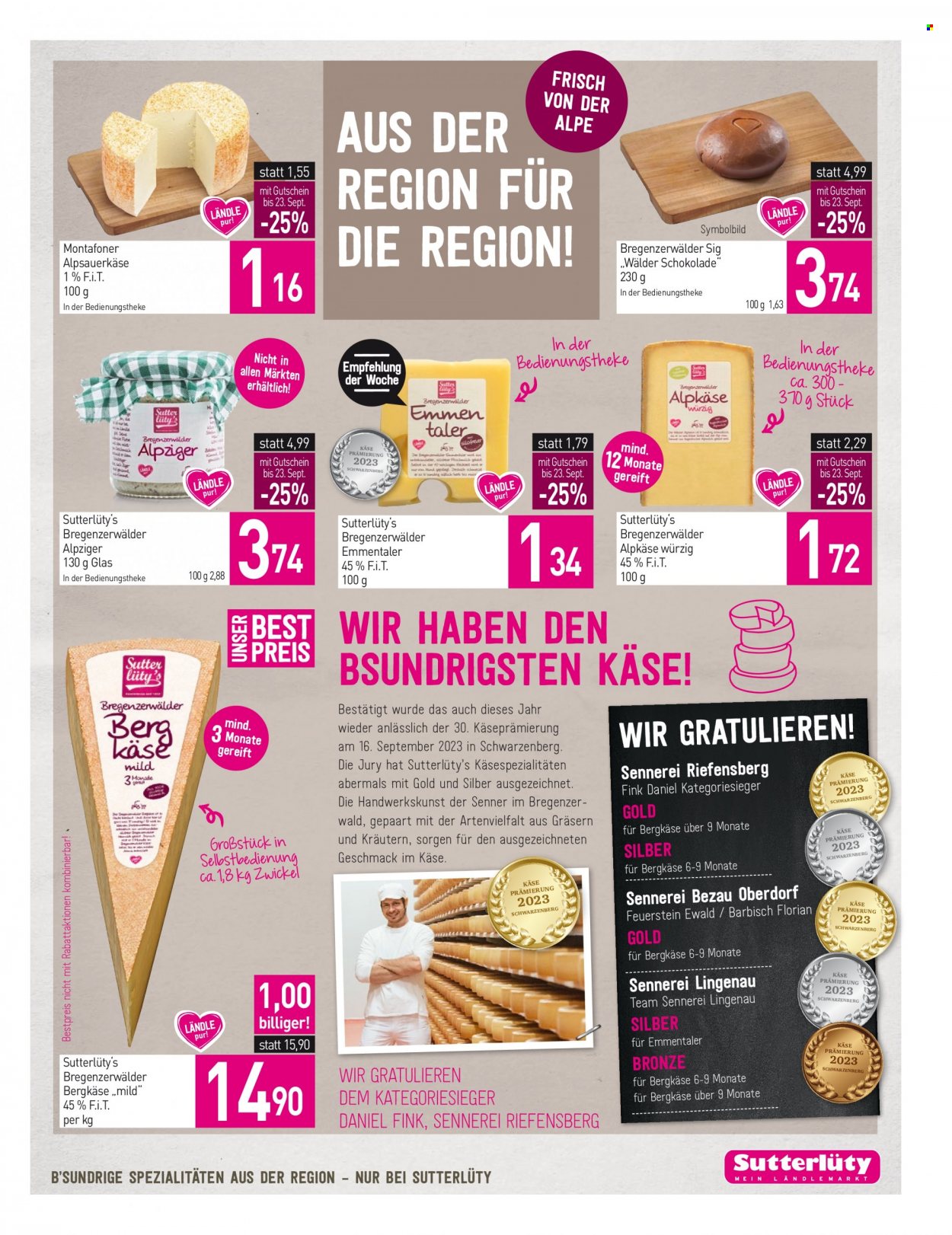 Angebote Sutterlüty - 21.9.2023 - 26.9.2023. Seite 9