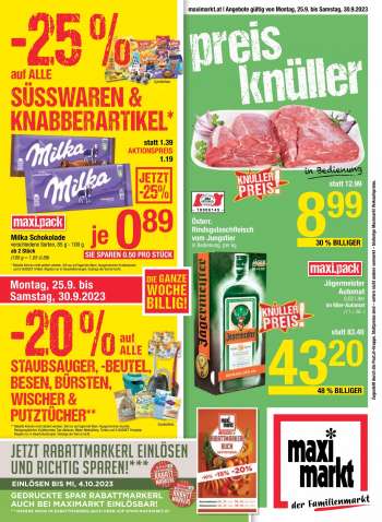 Angebote Maximarkt - 25.9.2023 - 30.9.2023.