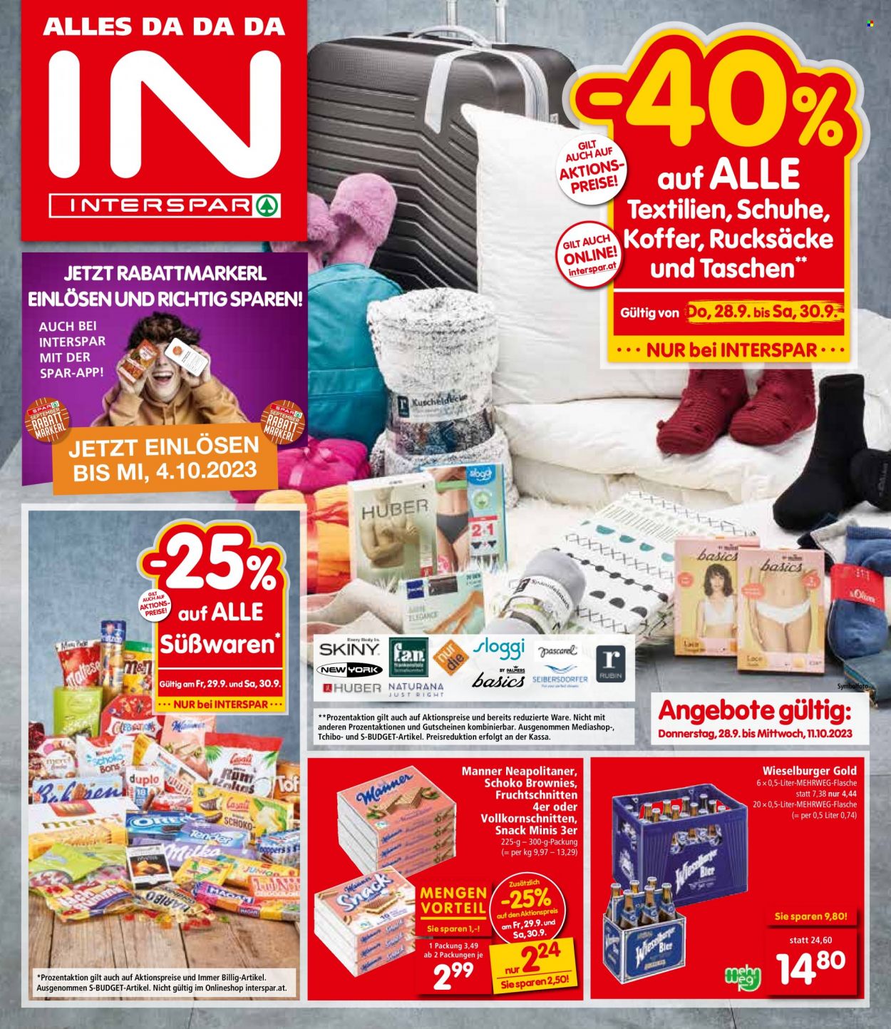 Angebote INTERSPAR - 28.9.2023 - 11.10.2023. Seite 1