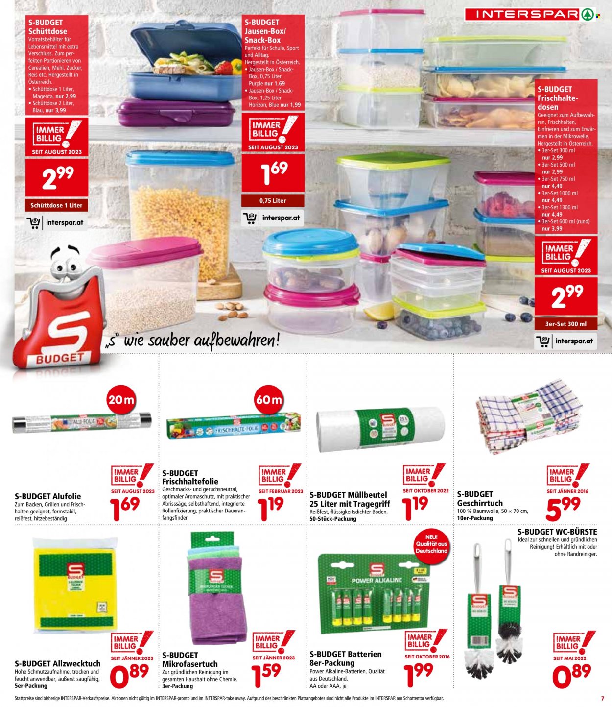 Angebote INTERSPAR - 28.9.2023 - 11.10.2023. Seite 7