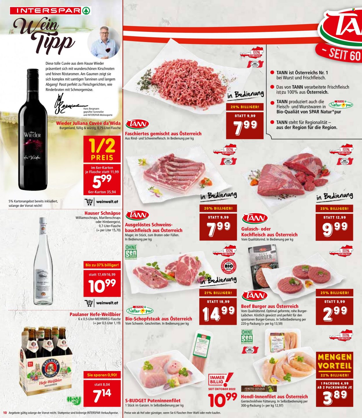 Angebote INTERSPAR - 28.9.2023 - 11.10.2023. Seite 10