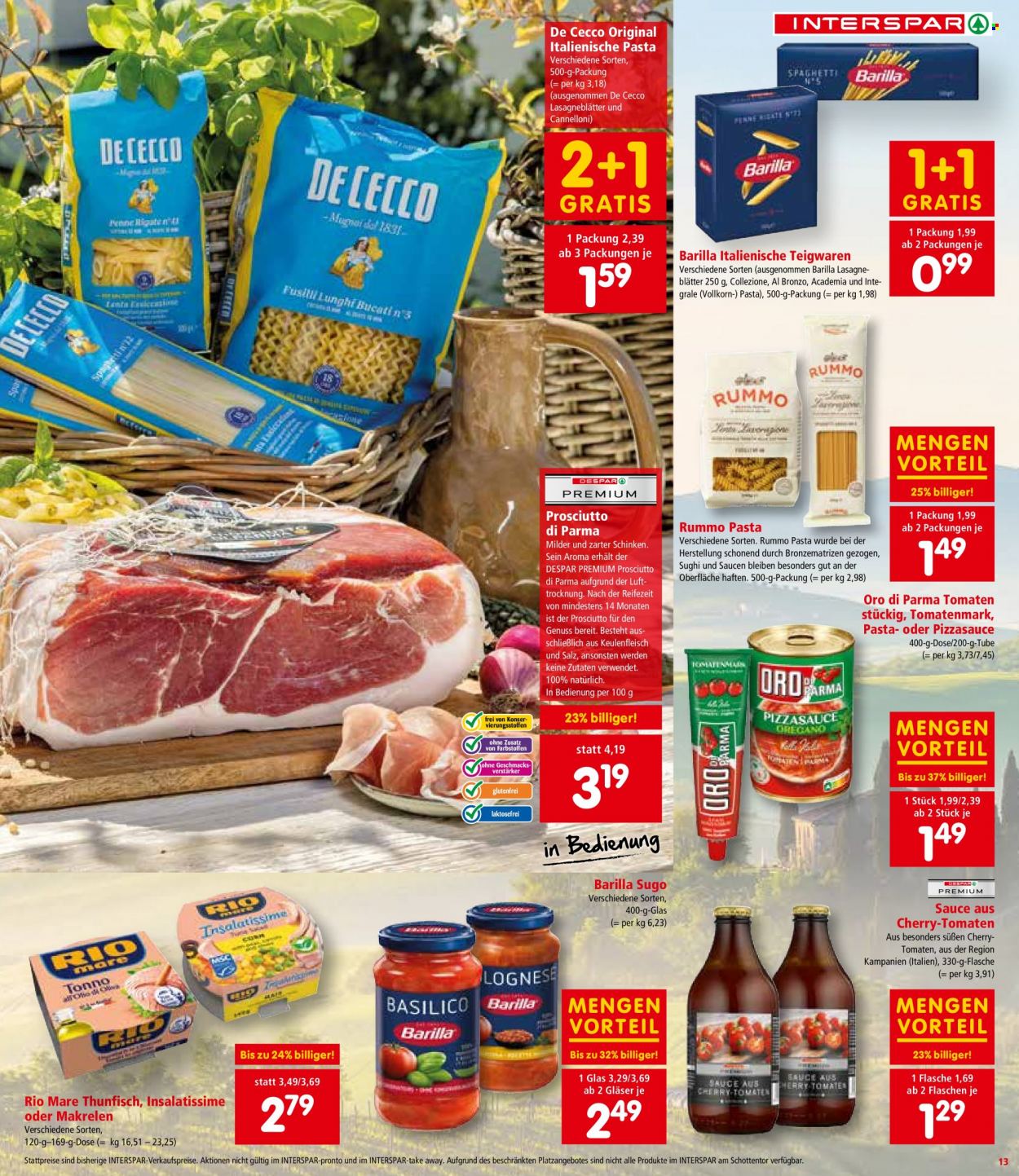 Angebote INTERSPAR - 28.9.2023 - 11.10.2023. Seite 13