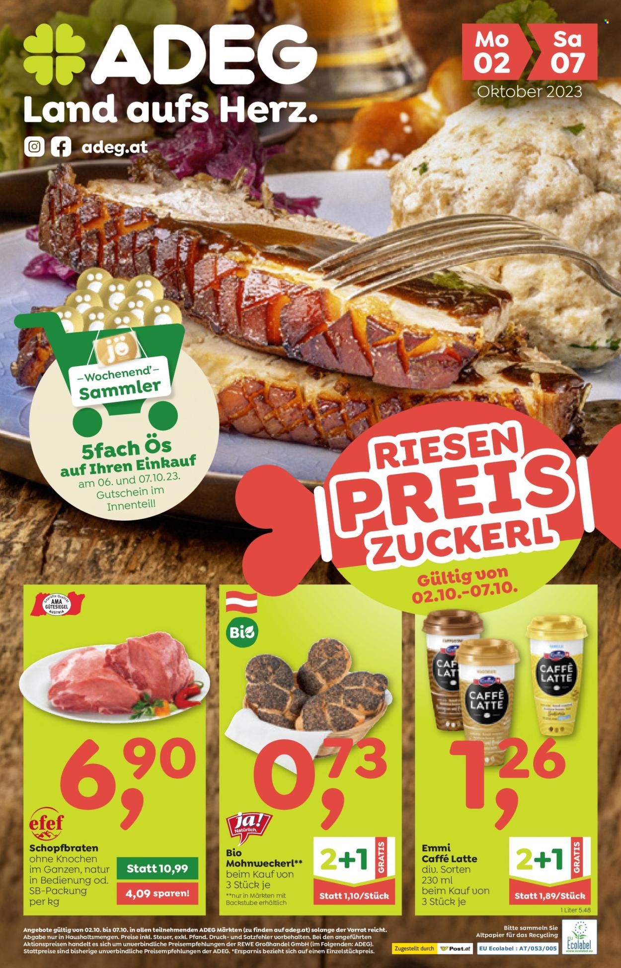 Angebote ADEG - 2.10.2023 - 7.10.2023. Seite 1